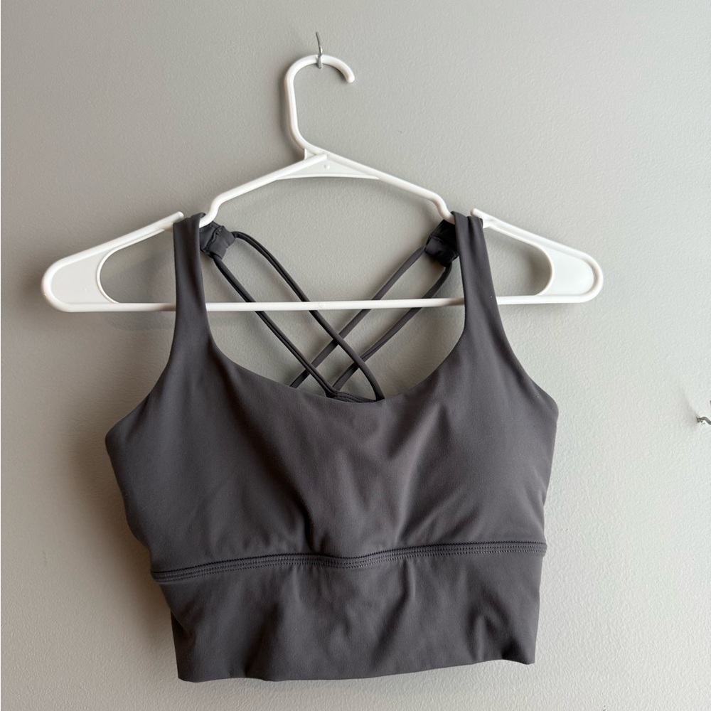 Women's Gray Sports Bra